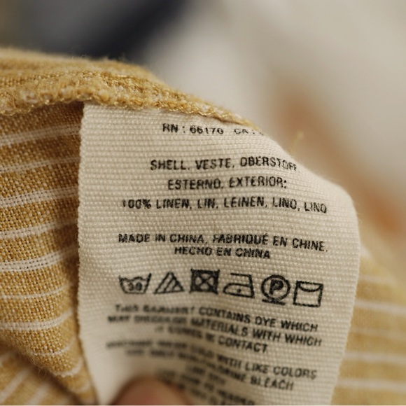 Anthropologie 100% Linen Pants - Picture 8 of 8